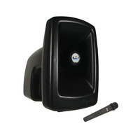 MEGAVOX SYSTEM U2, BATTERY POWERED PA, 1 WIRELESS MIC: HANDHELD WH-LINK / STAND, SAME AS MEGA-BP1-H